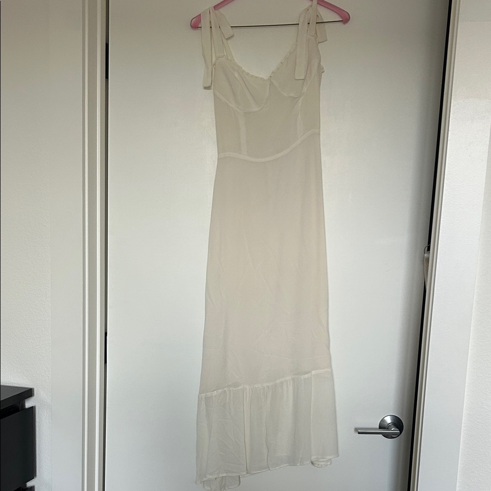 Reformation Nikita Midi Dress in Ivory